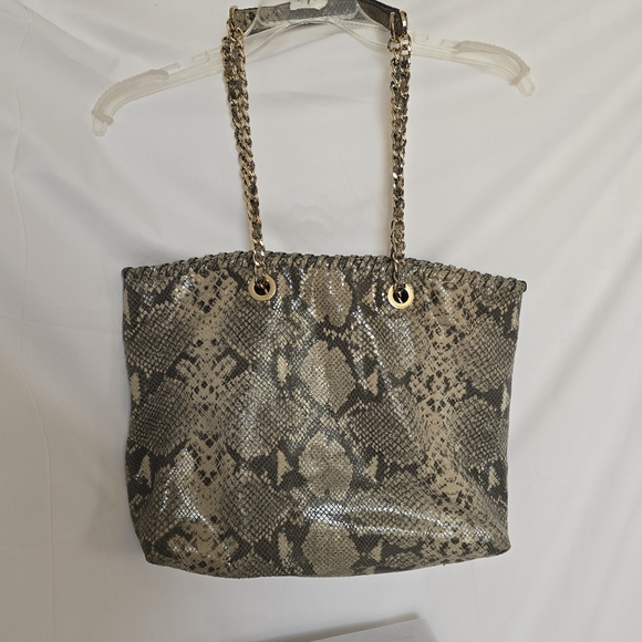 Tory Burch snake print soft tote - Picture 2 of 8